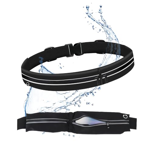 LaufgüRtel, Bauchtasche Wasserdicht, Bauchtasche Herren Verstellbarer LaufgüRtel Handy Bauchtasche GüRteltasche Running Belt Zum Radfahren Marathon Joggen Reisen Spazieren von LEEPAT