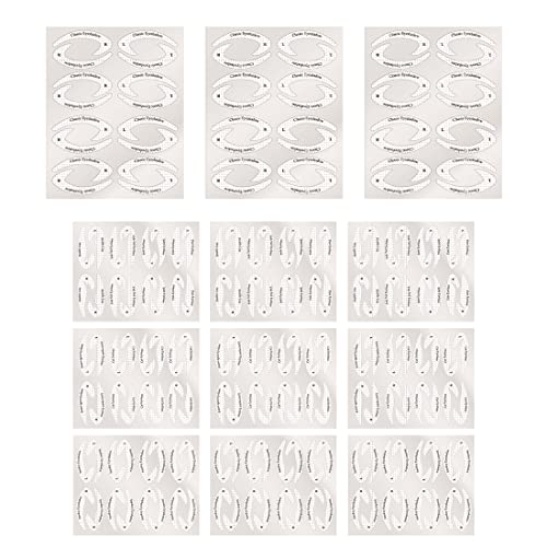 LEEQ 12 Blätter - Eyeliner Schablone Lidschatten Schablone,Eyeliner Schablone Sticker & Lidschatten Schablonen Sticker Kit, Augen Make up Schablone (96 Stück) von LEEQ