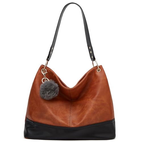 LEEXTON Damen Handtasche Leder Henkeltasche Griff shopper tasche damen Vintage Weiches Umhängetasche Schultertasche für Frauen von LEEXTON