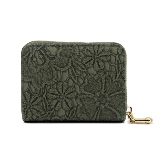 LEEXTON Kartenetui für Damen, Kleiner Geldbeutel Damen, Kreditkartenetui mit RFID Schutz, Klein Reißverschluss Kartenhalter Geldbörse von LEEXTON