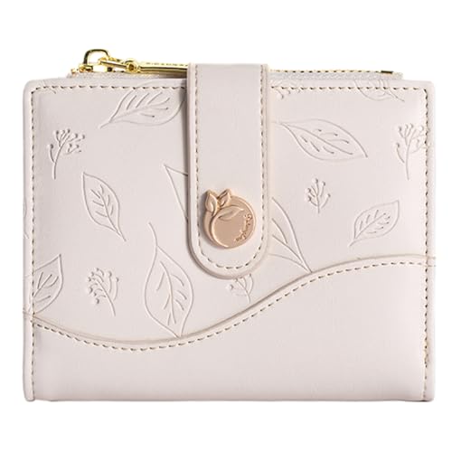 LEEXTON Mini Geldbörse Damen Klein Mit Viele Fächer, Kartenfäche und Münztasche - Kleines Portemonnaie Leder RFID Schutz Geldbeutel von LEEXTON