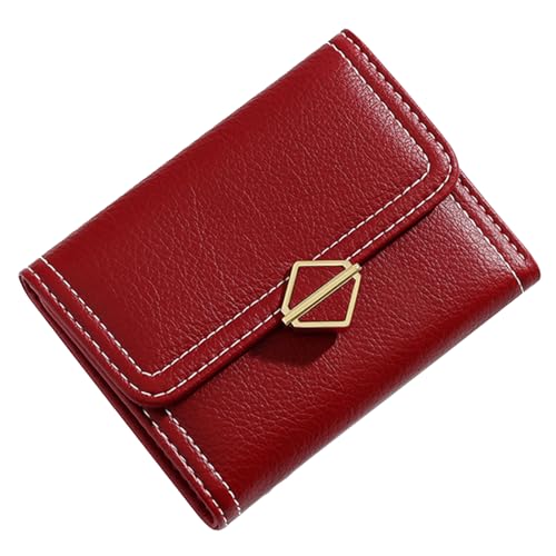 LEEXTON Klein und im Kurzformat Geldbeutel Damen mit RFID Blockierung Portemonnaie Damen PU Leder mit Mehreren Kartenfächer von LEEXTON