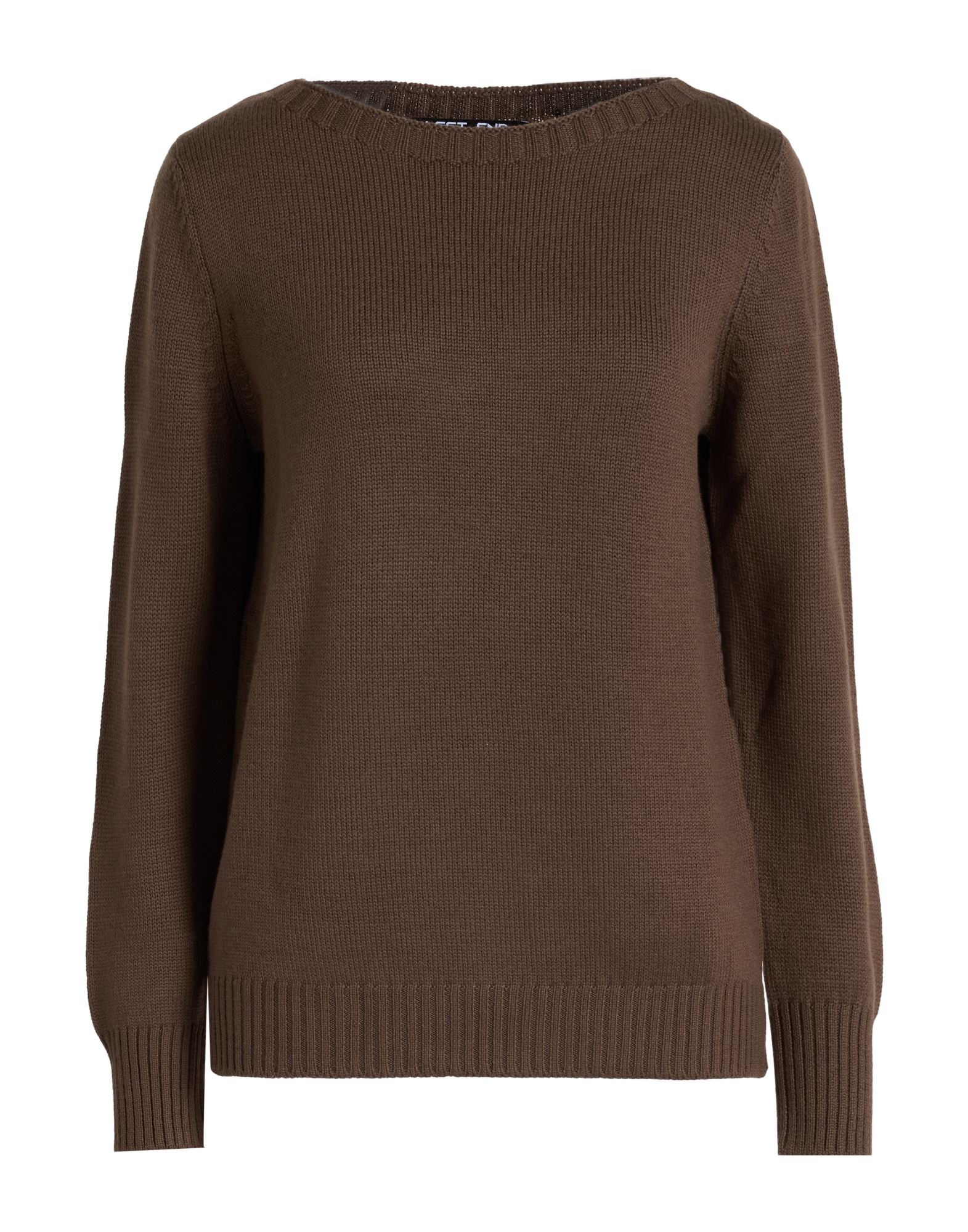 LEFT END Pullover Damen Schokobraun von LEFT END