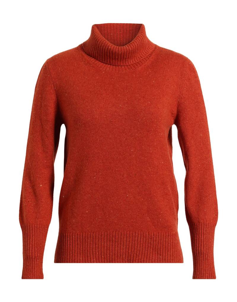 LEFT END Rollkragenpullover Damen Rostrot von LEFT END