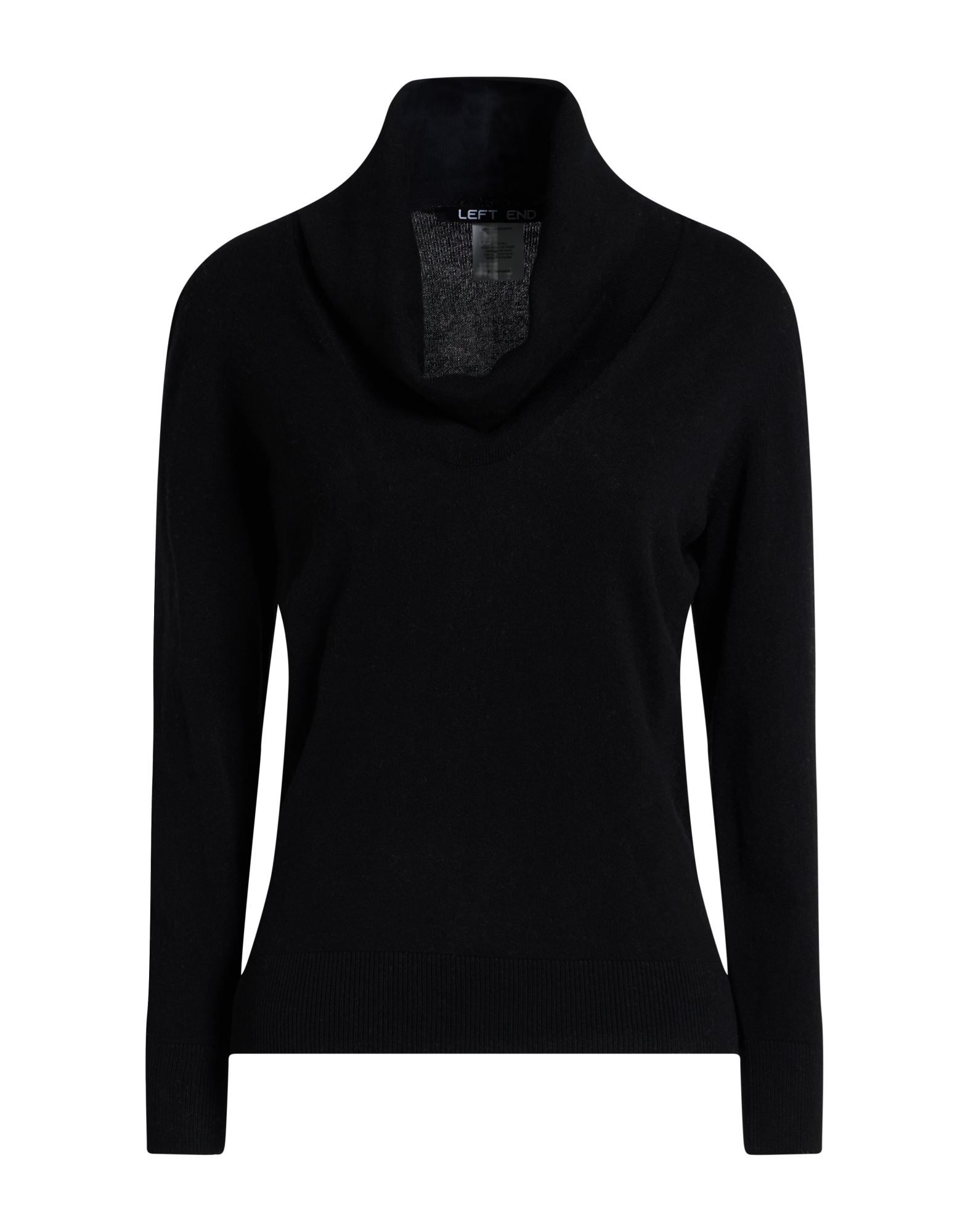 LEFT END Rollkragenpullover Damen Schwarz von LEFT END