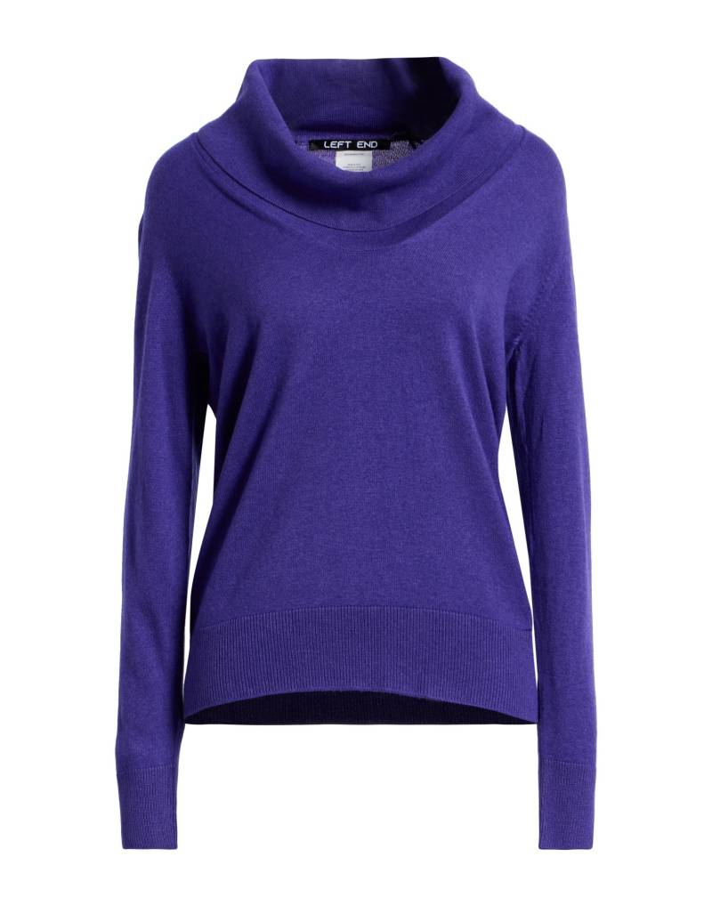 LEFT END Rollkragenpullover Damen Violett von LEFT END