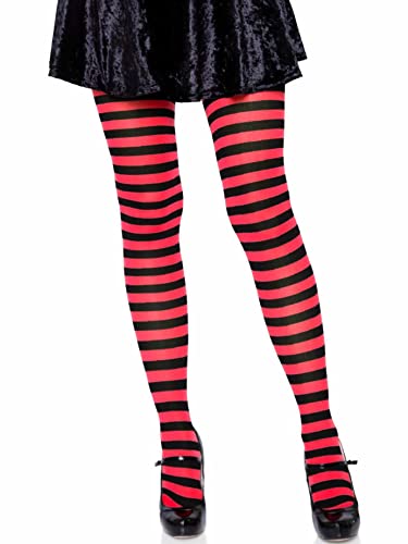 LEG AVENUE Damen Stripe Leggings, Schwarz, Einheitsgröße Große Größen EU LEG AVENUE Damen Stripe Leggings, Schwarz, Einheitsgröße Große Größen EU von LEG AVENUE