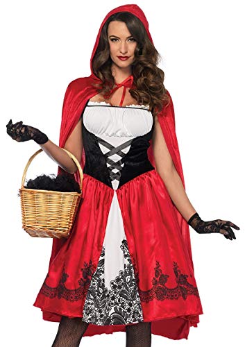 LEG AVENUE 85614 - Kostüm Set Klassische Rotkäppchen, Damen Fasching, S, Rot von LEG AVENUE