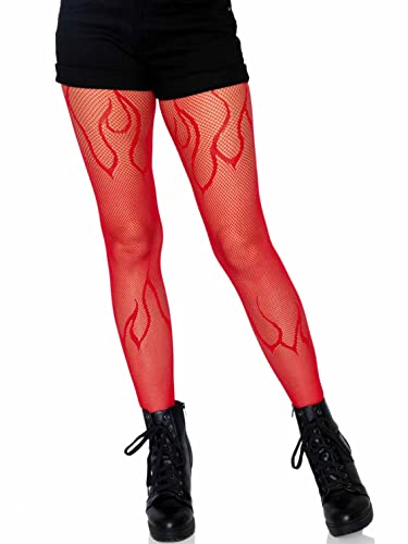 LEG AVENUE Damen 9288x 00308 Costume Hosiery, Rot, 1X/2X von LEG AVENUE