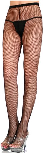 LEG AVENUE Damen Backseam Fishnet Strumpfhose, Schwarz, Einheitsgröße EU von LEG AVENUE