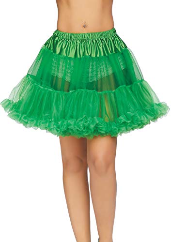 Leg Avenue Damen Petticoat Best Basic Panamahut, Grün (Kelly Green), (Herstellergröße: One sizeUk 6-12) von LEG AVENUE