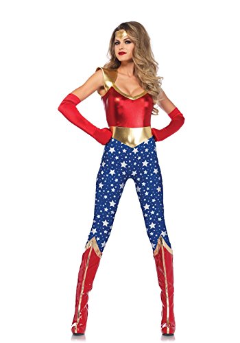 LEG AVENUE Damen Sensational Super Hero Kost me, Mehrfarbig, Größe: L (EUR 40) von LEG AVENUE