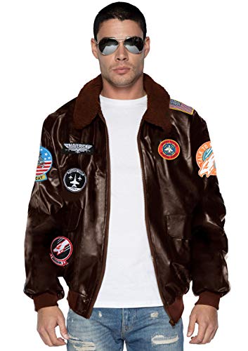 LEG AVENUE Unisex Tg86923-07701 Top Gun: Maverick Bomberjacke, Größe S, Braun Kostüme in Erwachsenengröße, S LEG AVENUE Unisex Tg86923-07701 Top Gun: Maverick Bomberjacke, Größe S, Braun Kostüme in Erwachsenengröße, S von LEG AVENUE
