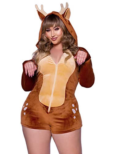 LEG AVENUE Women's 87099x 07708 Adult Sized Costumes, Braun, 1X-2X von LEG AVENUE