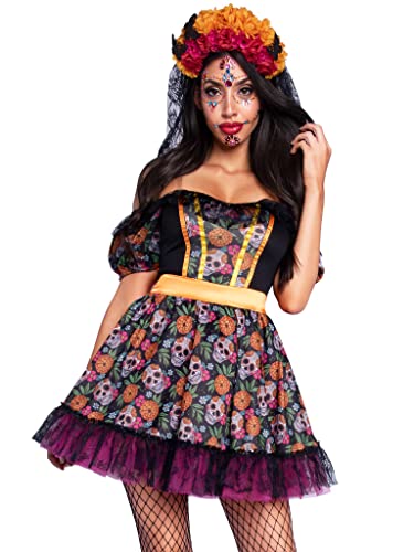 LEG AVENUE Women's 87153 10103 Adult Sized Costumes, Multi-Coloured, L LEG AVENUE Women's 87153 10103 Adult Sized Costumes, Multi-Coloured, L von LEG AVENUE