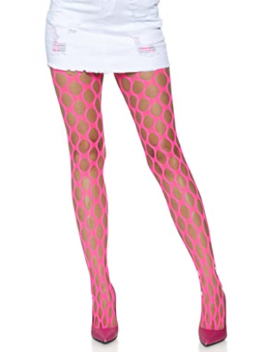 LEG AVENUE Women's 9331 02922 Costume Hosiery, Neon Pink, One Size von LEG AVENUE