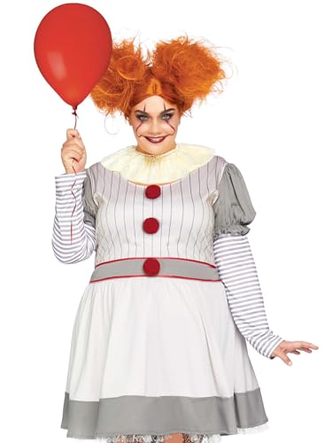 LegAvenue Damen Creepy Clown + Kostüme, Multicolor, 1X-2X von LegAvenue