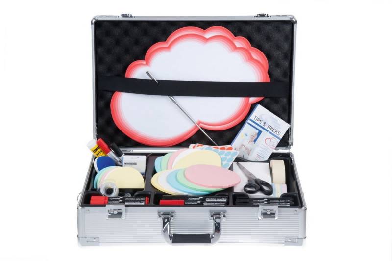 LEGAMASTER Koffer Moderatorenkoffer Premium, über 2400 Teile, Aluminium-Design von LEGAMASTER