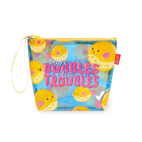 LEGAMI Damen Pochette Mare Strandtasche, Blau von LEGAMI