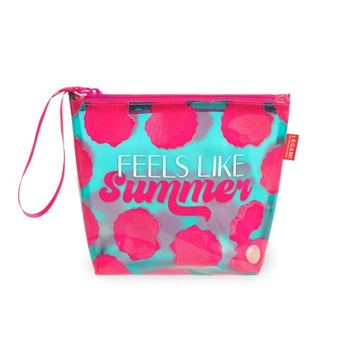 LEGAMI Damen Pochette Mare Strandtasche, Türkis von LEGAMI