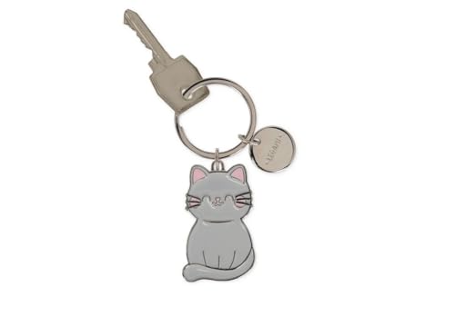 LEGAMI Schlüsselanhänger aus emailliertem Metall - What a Key Ring!, grau, Einheitsgröße von LEGAMI
