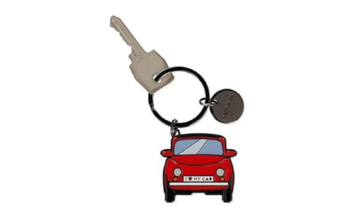 LEGAMI Schlüsselanhänger aus emailliertem Metall - What a Key Ring!, rot, One size von LEGAMI