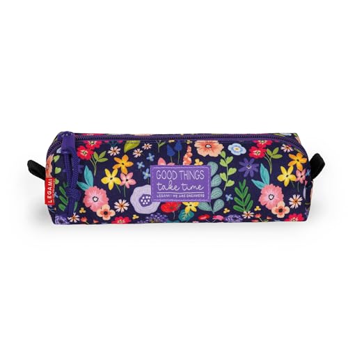 Legami - My Pencil Case, Flowers Motiv, Reißverschluss, Recycling-Kunststoff, widerstandsfähig, geräumig, praktisch, Schulmäppchen, Büroetui, 22 x 6 cm Legami - My Pencil Case, Flowers Motiv, Reißverschluss, Recycling-Kunststoff, widerstandsfähig, geräumig, praktisch, Schulmäppchen, Büroetui, 22 x 6 cm von LEGAMI