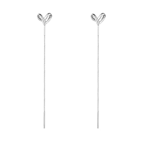 LEGENTLISUR Rropfen Ohrringe Silber Ohrringe Herz Silber 925 Ohrringe Silber 925 Damen Ohrringe Silber 925 Hängend Ohrringe Hängend Ohrringe Hängend Herz Ohrringe Damen für Frauen Mädchen von LEGENTLISUR