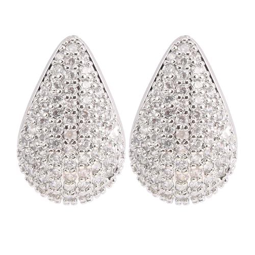 Legitta Damen Tropfen Ohrringe Silber Chunky Wassertropfen Creolen Ohrstecker mit Zirkonia Strasssteine Geschenke Schmuck Für Frauen Legitta Damen Tropfen Ohrringe Silber Chunky Wassertropfen Creolen Ohrstecker mit Zirkonia Strasssteine Geschenke Schmuck Für Frauen von LEGITTA