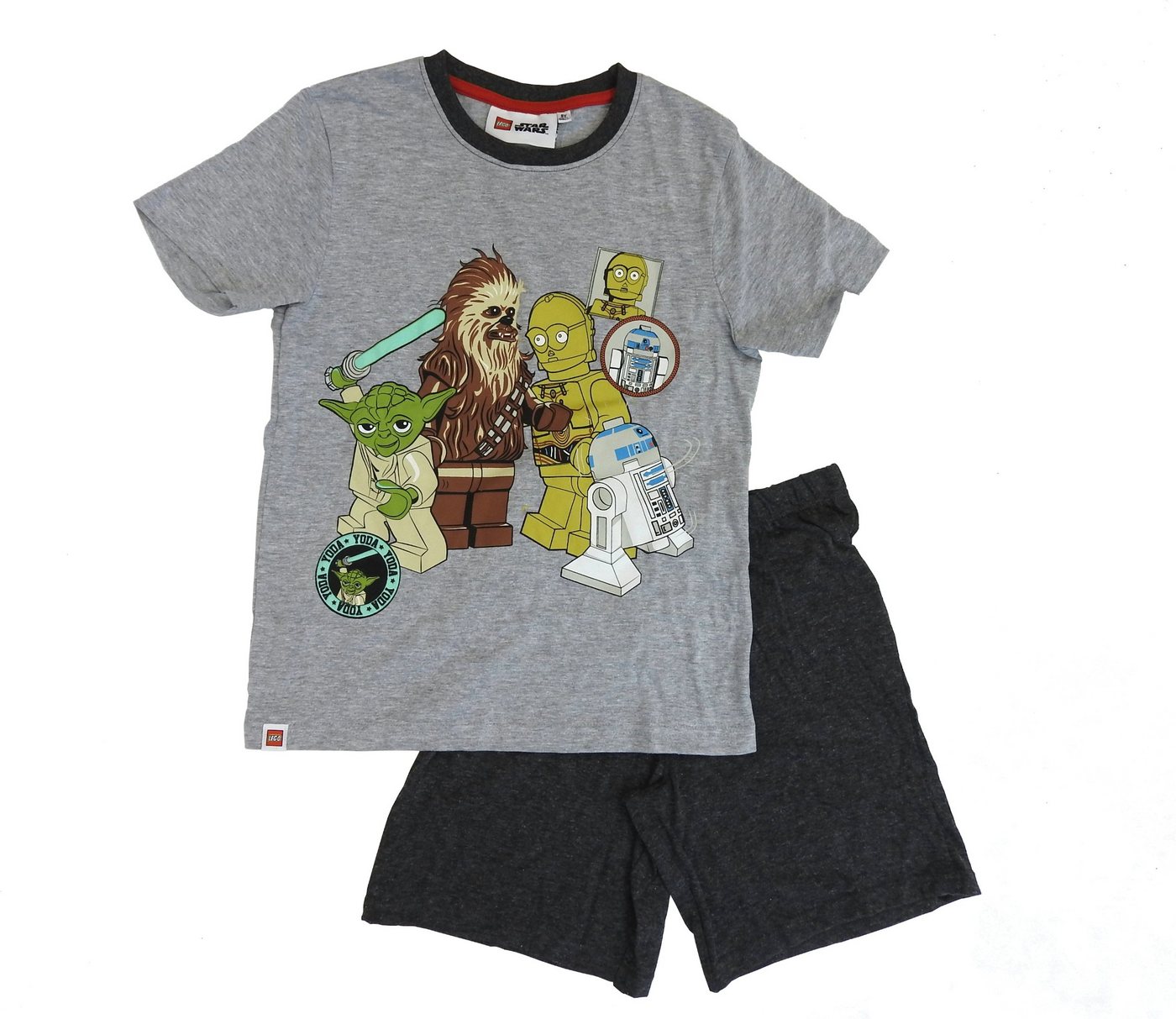 LEGO® kidswear Pyjama (Set) Wars Kinder Schlafanzug kurz 2tlg. Shorty Set Jedi R2D2 Jungen von LEGO® kidswear