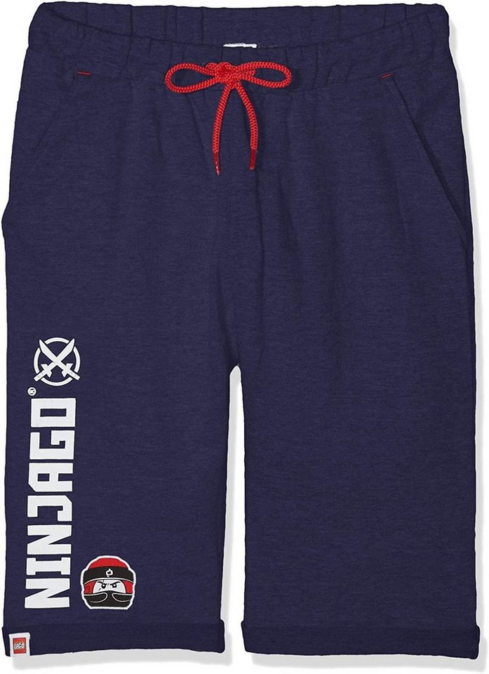 LEGO® Bermudas Lego® Ninjago Bermudashorts Jungen Kurze Hose Kindershorts Sommerhose Hellgrau meliert Größe 98 entspricht 2 3 4 Jahre von LEGO®