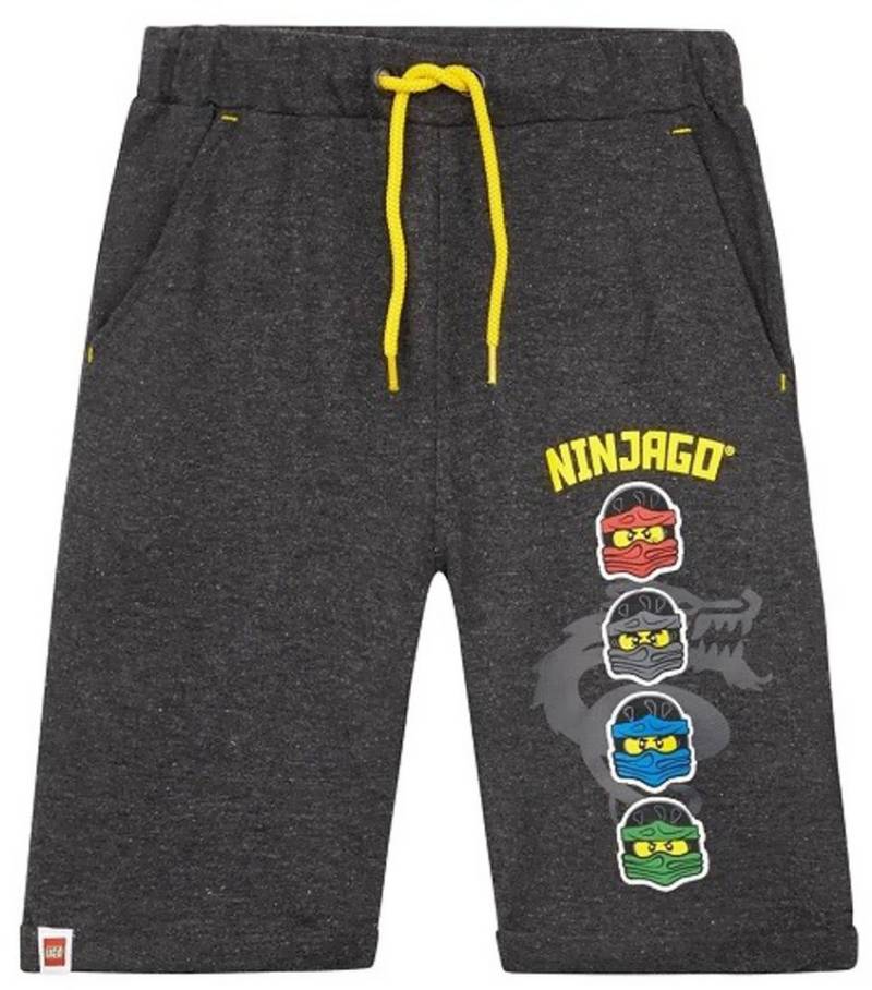 LEGO® Bermudas Lego® Ninjago Bermudashorts Jungen Kurze Hose Kindershorts Sommerhose Hellgrau meliert Größe 98 entspricht 2 3 4 Jahre von LEGO®