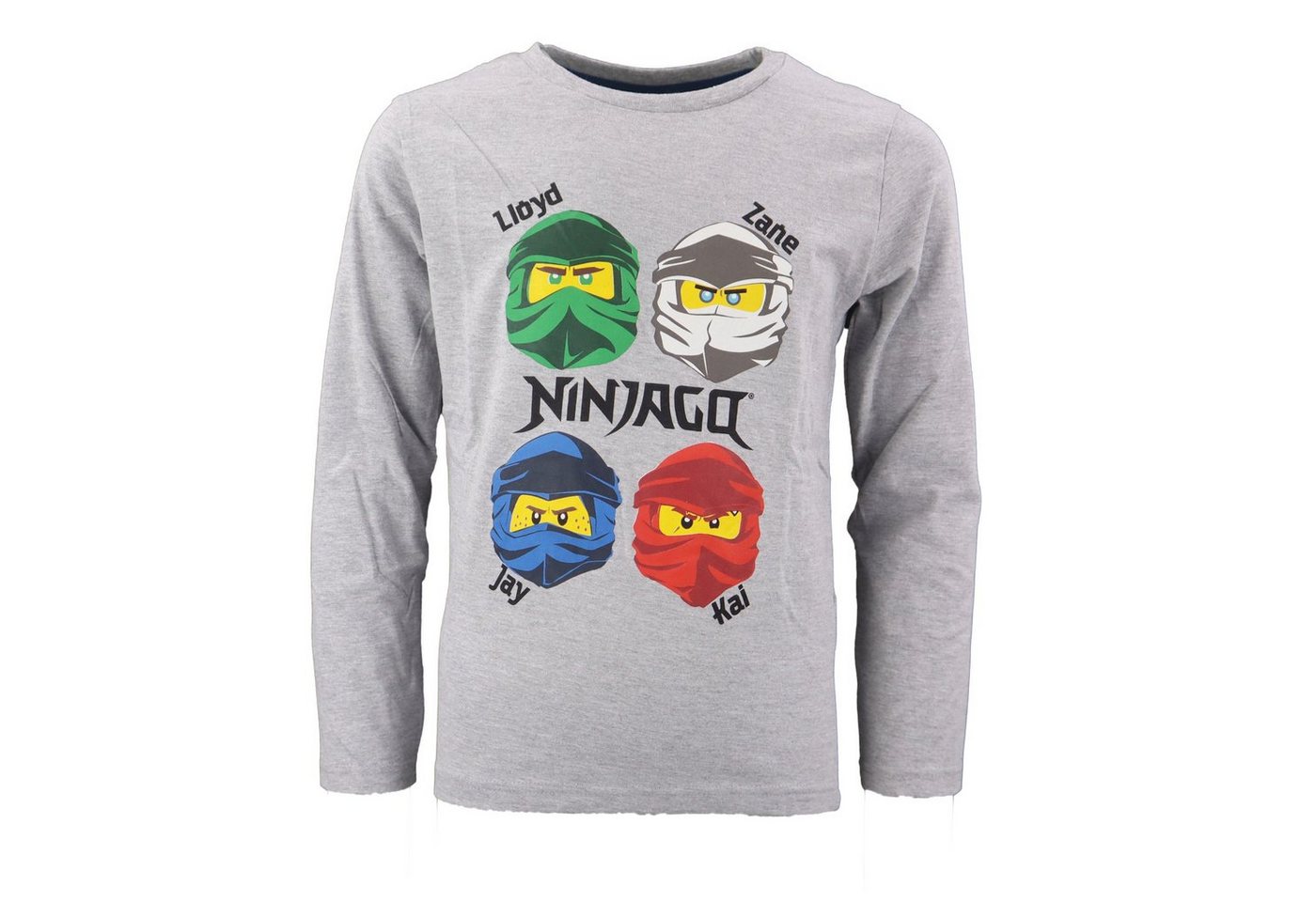 LEGO® Langarmshirt Ninjago Jungen Kinder langarm Shirt Gr. 98 bis 128, Baumwolle von LEGO®