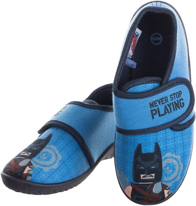 LEGO® Lego® Movie Hausschuhe Blau Batman never stop playing, Hausschuh von LEGO®