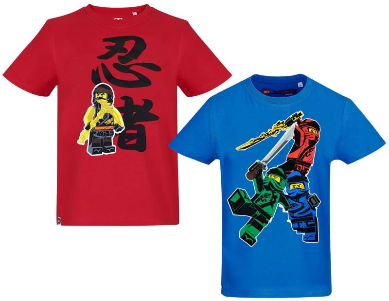 LEGO® Print-Shirt 2x Ninjago T-Shirts Jungen Kindershirt Gr.104 für 2 3 4 5 Jahre von LEGO®