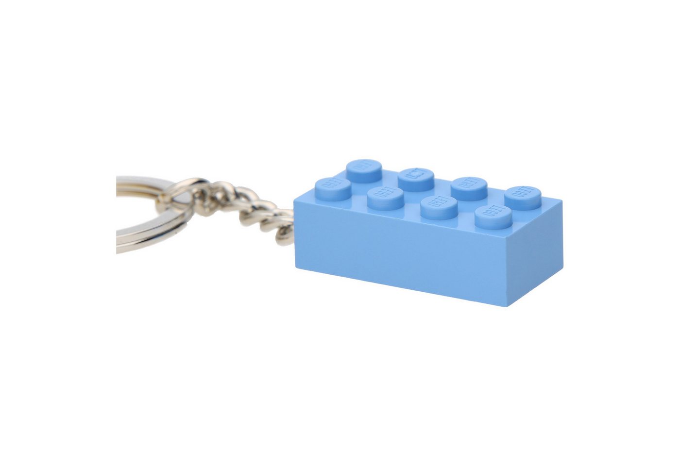 LEGO® Schlüsselanhänger Set Hellblauer LEGO Stein Schlüsselanhänger (1-tlg) von LEGO®