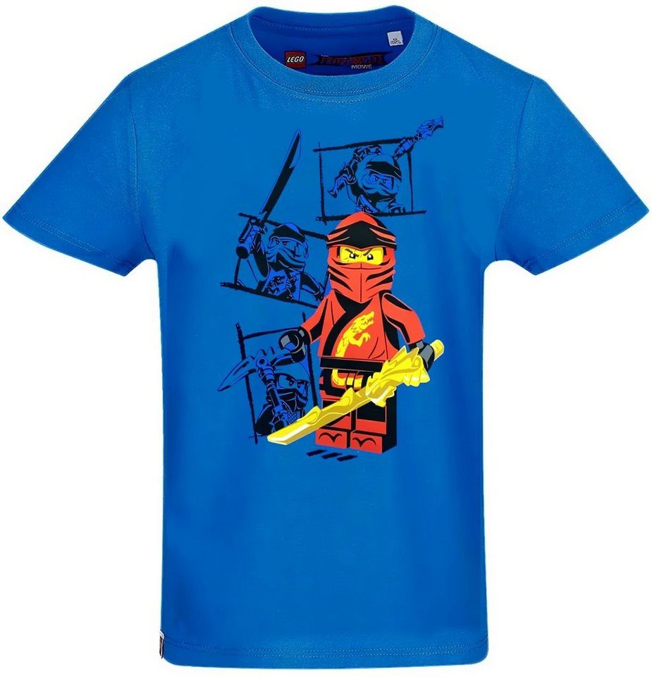 LEGO® T-Shirt LEGO® Ninjago T-Shirt Blau - Gr. 104 116 128 140 Kinder Shirts Jungen + Mädchen 4 6 8 10 Jahre von LEGO®