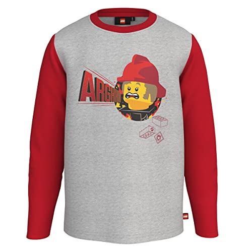 LEGO City Jungen Langarmshirt Feuerwehr LWTaylor 104 von LEGO