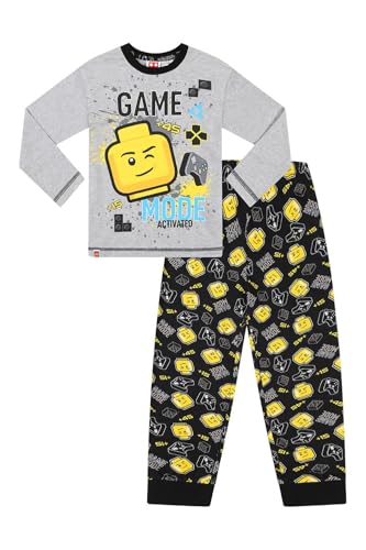 LEGO Gaming Mode Activated Langes Pyjama-Set (9–10 Jahre), Grau von LEGO