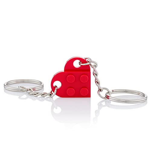LEGO Herz-Schlüsselanhänger | zwei Schlüsselanhänger | Geschenkbeutel im Lieferumfang enthalten | von LEGO