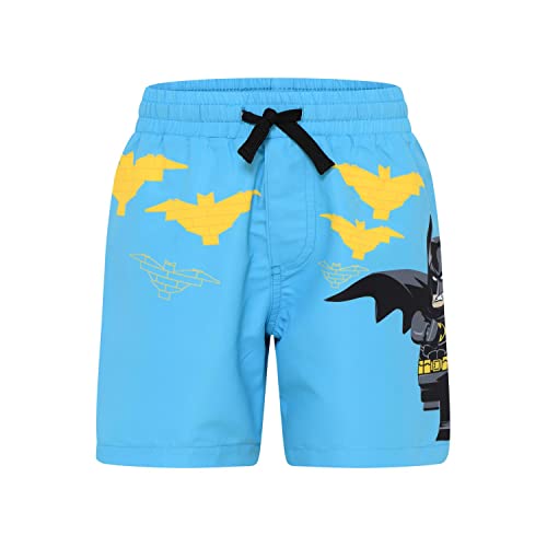 LEGO Jungen Batman Badeshort Lwalex 313 Boardshorts, 593 Bright Blue, 128 EU von LEGO