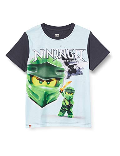 LEGO Jungen Cm Ninjago T-Shirt,,per pack Blau (Light Blue 510),104 (Herstellergröße:104) von LEGO