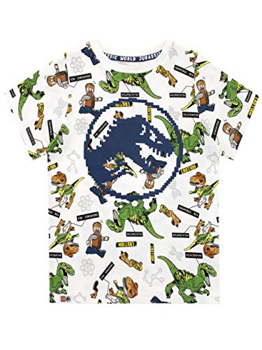 Lego Jungen Jurassic World T-Shirt Weiß 146 von LEGO