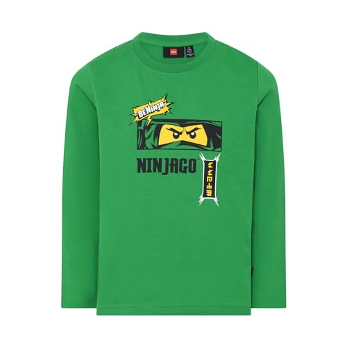 LEGO Jungen LWTAYLOR 608-T-SHIRT L/S T-Shirt,Grün, 128 von LEGO