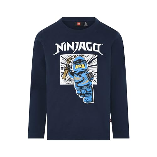 LEGO Jungen LWTAYLOR 613-T-SHIRT L/S T-Shirt, Dark Navy, 146 von LEGO