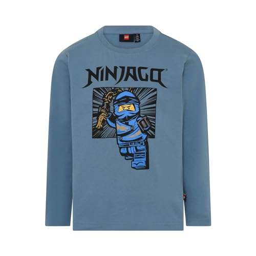 LEGO Jungen LWTAYLOR 613-T-SHIRT L/S T-Shirt,Dusty Blue, 152 von LEGO