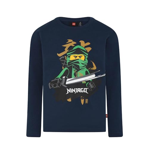 LEGO Jungen LWTAYLOR 614-T-SHIRT L/S T-Shirt, Dark Navy, 98 von LEGO