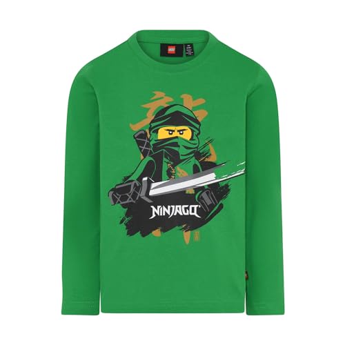 LEGO Jungen LWTAYLOR 614-T-SHIRT L/S T-Shirt,Grün, 140 von LEGO