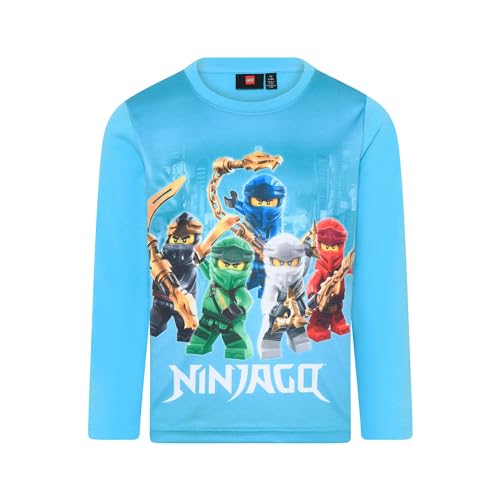 LEGO Jungen LWTAYLOR 617-T-SHIRT L/S T-Shirt, Bright Blue, 98 von LEGO