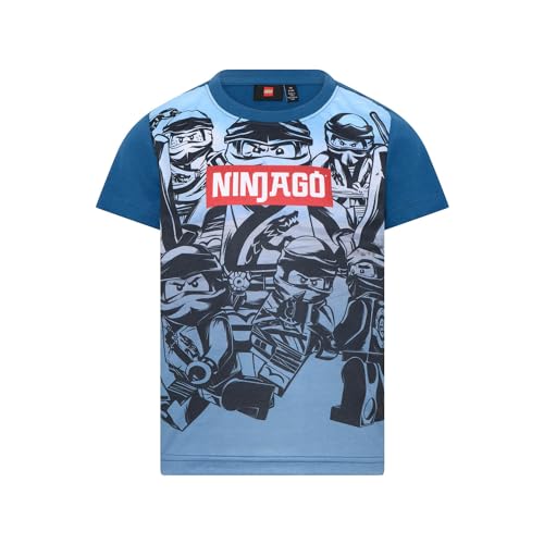 LEGO Jungen LWTAYLOR 618-T-SHIRT S/S T-Shirt,Blau, 140 von LEGO